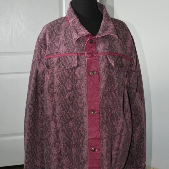 DG2 by Diane Gilman Women's Denim Jacket Reversible size 2X - Picture 5 of 11